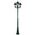 GT-432 Turin Triple Head Tall Post Light - Powder Coated Finish / B22