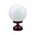 GT-530 Siena 20cm Sphere CTC Pillar Mount - Powder Coated Finish / E27