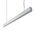 MAX-50 Down Pendant Profile 17.3W 1M C/W Opal - Aluminium