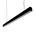 MAX-50 Down Pendant Profile 17.3W 1M C/W Opal - Black