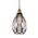 EVELYN Glass 240v E27 1 Light Pendant