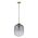 FLAUNT GLASS PENDANT 240V E27 SATIN BRASS