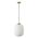 FLAUNT GLASS PENDANT 240V E27 SATIN BRASS