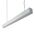 MAX-75MM Two Way Pendant 34.7W 1M C/W Opal - Aluminium
