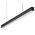 MAXI-40 1.2M LONG PENDANT BLACK DIMMABLE 3K FLAT DIFFUSER