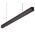 MAXI-40 1.2M LONG PENDANT BLACK DIMMABLE 3K FLAT DIFFUSER