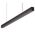 MAXI-40 1.2M LONG PENDANT BLACK DIMMABLE 3K FLAT DIFFUSER