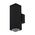 ALPHA-2 Up/Down Exterior Wall light GU10 LED 2 X 6W 240V IP65 - Textured Black