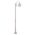GT-1001 Lisbon Single Sphere Curved Arm Plain Post - Powder Coated Finish / E27