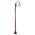 GT-1001 Lisbon Single Sphere Curved Arm Plain Post - Powder Coated Finish / E27