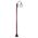 GT-1001 Lisbon Single Sphere Curved Arm Plain Post - Powder Coated Finish / E27
