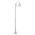 GT-1001 Lisbon Single Sphere Curved Arm Plain Post - Powder Coated Finish / E27