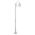 GT-1001 Lisbon Single Sphere Curved Arm Plain Post - Powder Coated Finish / E27
