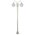 GT-1002 Lisbon Twin Spheres Curved Arms Plain Post - Powder Coated Finish / E27