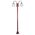 GT-1002 Lisbon Twin Spheres Curved Arms Plain Post - Powder Coated Finish / E27