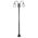 GT-1002 Lisbon Twin Spheres Curved Arms Plain Post - Powder Coated Finish / E27