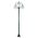 GT-1003 Lisbon Triple Sphere Curved Arms Plain Post - Powder Coated Finish / E27