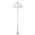 GT-1003 Lisbon Triple Sphere Curved Arms Plain Post - Powder Coated Finish / E27