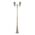 GT-1044 Vienna Twin Head Curved Arms Tall Post - Powder Coated Finish / B22