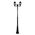 GT-1044 Vienna Twin Head Curved Arms Tall Post - Powder Coated Finish / B22