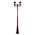 GT-1044 Vienna Twin Head Curved Arms Tall Post - Powder Coated Finish / B22