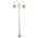 GT-1066 Monaco Twin Head Plain Post - Powder Coated Finish / E27