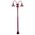 GT-1066 Monaco Twin Head Plain Post - Powder Coated Finish / E27