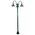 GT-1066 Monaco Twin Head Plain Post - Powder Coated Finish / E27