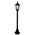 GT-134 Chester Single Head Short Post Light - Powder Coated Finish / B22