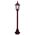 GT-134 Chester Single Head Short Post Light - Powder Coated Finish / B22