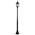 GT-136 Chester 1 Light Short Post Light - Powder Coated Finish / B22