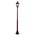 GT-136 Chester 1 Light Short Post Light - Powder Coated Finish / B22