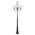 GT-626 Lisbon Four 25cm Spheres Curved Arms Tall Post Light - Powder Coated Finish / E27