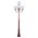 GT-626 Lisbon Four 25cm Spheres Curved Arms Tall Post Light - Powder Coated Finish / E27