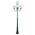 GT-626 Lisbon Four 25cm Spheres Curved Arms Tall Post Light - Powder Coated Finish / E27