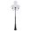 GT-627 Lisbon Four 30cm Spheres Curved Arms Tall Post Light - Powder Coated Finish / E27