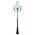 GT-627 Lisbon Four 30cm Spheres Curved Arms Tall Post Light - Powder Coated Finish / E27