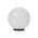 Polysphere 200mm Sphere 240V Polycarbonate Garden Light - Black Base - E27