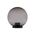 Polysphere 200mm Sphere 240V Polycarbonate Garden Light - Black Base - E27