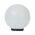 POLYSPHERE 300mm Sphere 240V Polycarbonate Garden Light - Black Base - E27