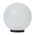 POLYSPHERE 400mm Sphere 240V Polycarbonate Garden Light - Black Base - E27