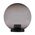 POLYSPHERE 400mm Sphere 240V Polycarbonate Garden Light - Black Base - E27