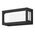 YORK-7 7W Led Rectangle Wall Light IP65 240v - Black