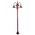GT-1064 Monaco Triple Head Tall Plain Post - Powder Coated Finish / E27