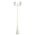 GT-1077 Chester Twin Head Curved Arm Tall Post Light - Powder Coated Finish / B22