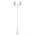 GT-1077 Chester Twin Head Curved Arm Tall Post Light - Powder Coated Finish / B22