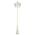 GT-1078 Chester Triple Head Curved Arm Tall Post Light - Powder Coated Finish / B22