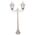 GT-135 Chester Twin Head Short Post Light - Powder Coated Finish / B22