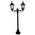 GT-135 Chester Twin Head Short Post Light - Powder Coated Finish / B22