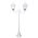 GT-135 Chester Twin Head Short Post Light - Powder Coated Finish / B22